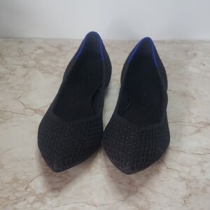 Rothys Women's Black Knit Flats